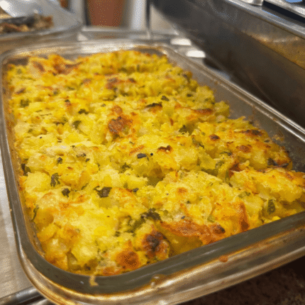 Gratinado de Batata Inglesa e Milho Verde