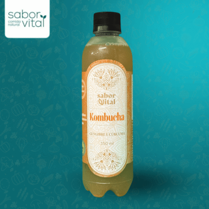 Kombucha sabor Gengibre com Cúrcuma