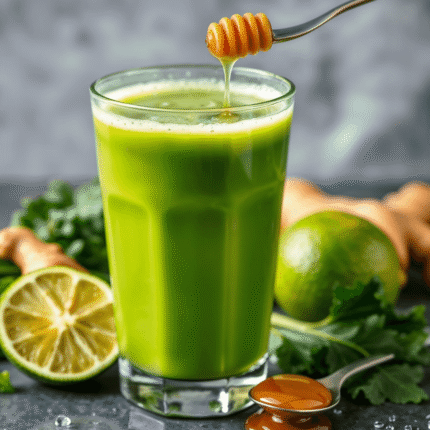 Verde Vital (Limão, Couve, Gengibre e Mel)