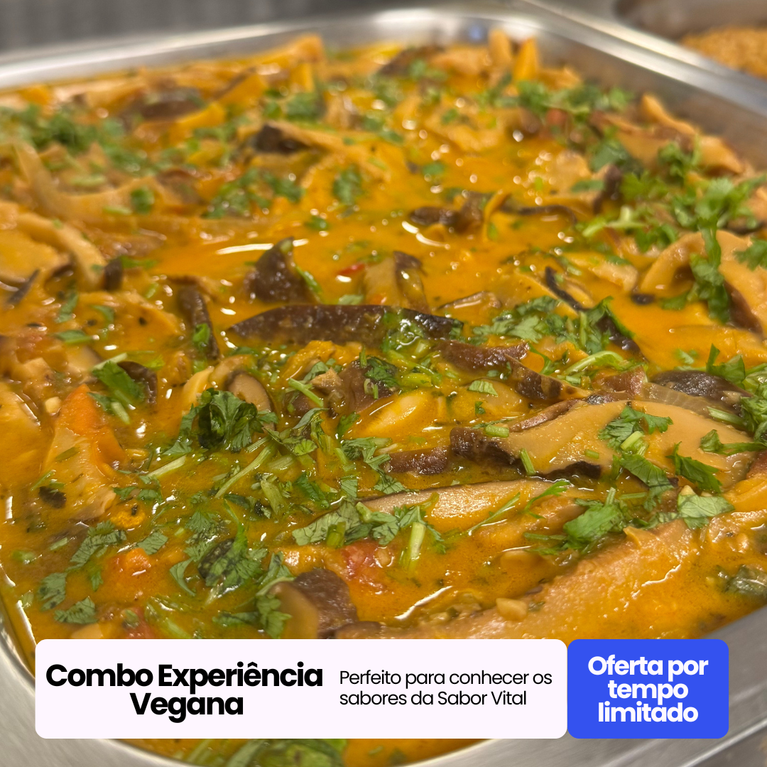 Combo Vegano Combo Experiência Vegana — 10 Pratos. - Imagem 1