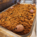 Quibe diferente recheado com tofu e PTS